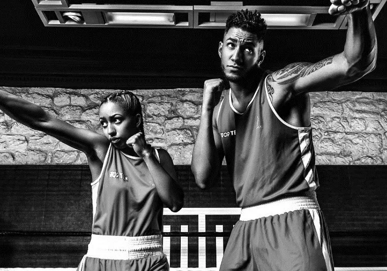 tony yoka au Temple club de boxe à Paris