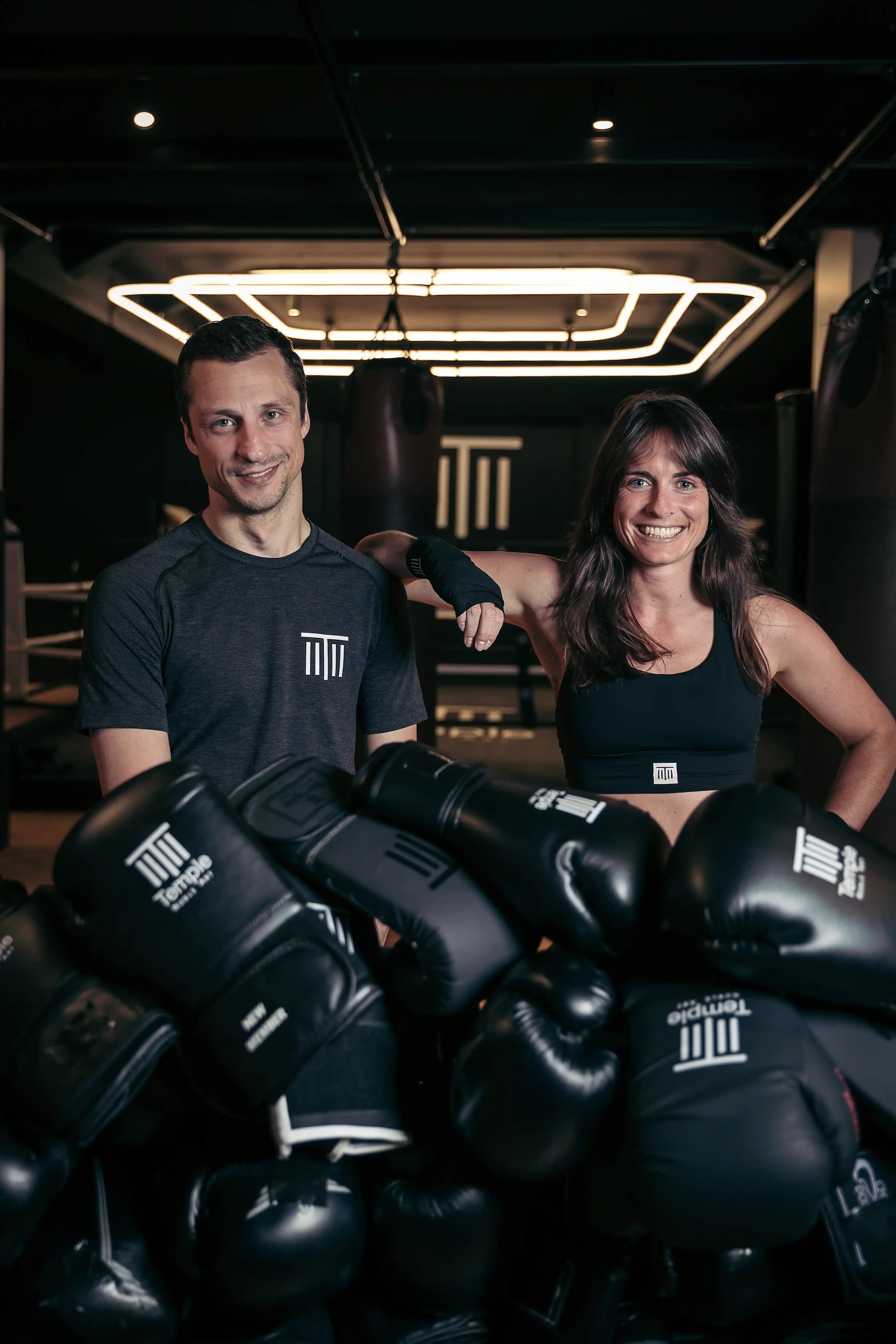 Staff dans un club de boxe à Paris