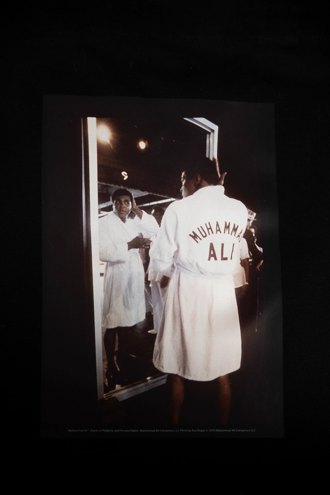 Photo légendaire de Mohamed Ali avant un combat